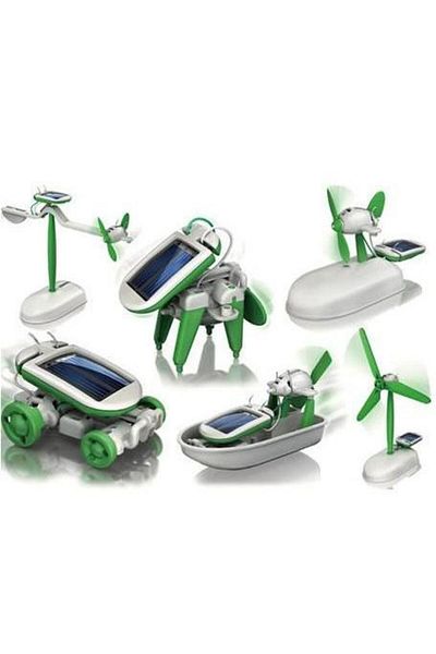 Choice 6 IN 1 New Toys DIY 6 IN 1 Solar Powered Diy Robotic Kit Educational Electric Car Boys Gift Toy