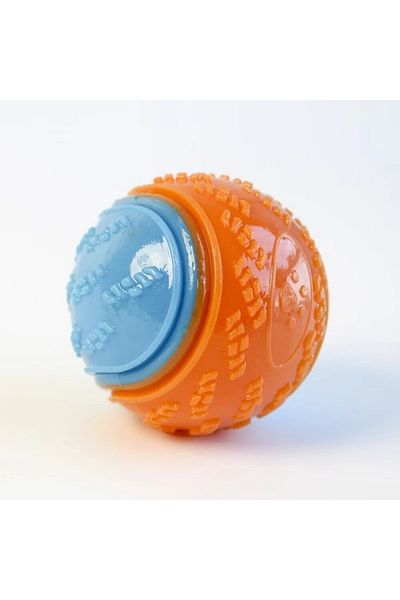 Choice Orange Bite-resistant Pet Dog Toy Rubber Ball Beef-flavored Elastic Ball To Prevent Dog From Destroy