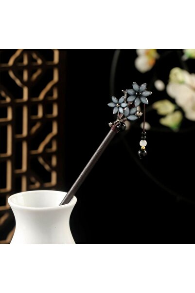 Choice D Vintage Chinese Wood Hair Sticks for Women Handmade Luxury Flower Ha...