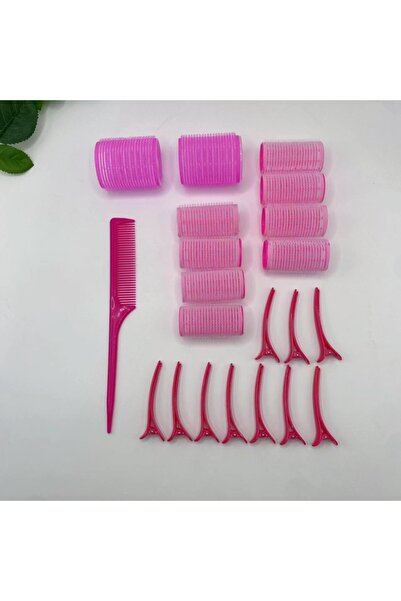 Choice مجموعة من 21 قطعة من أنابيب تجعيد الشعر غير الحرارية باللون الوردي، 10...