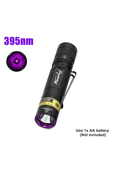 Choice مصباح يدوي SV70 395NM 365nm/395nm يعمل بالأشعة فوق البنفسجية، ضوء أسود غير مرئي، مصباح يدوي بالأشعة فوق البنفسجية، قلم ضوء، نقود، بقع الحيوانات الأليفة