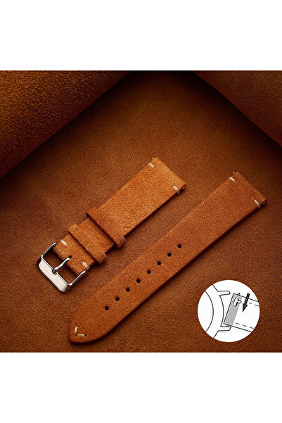 Choice 20mm Yellow Brown Quick Release Soft Suede Strap 14mm 16mm 18mm Wristb...