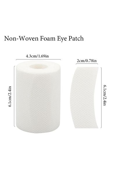 Choice 1Roll-Non-Woven 110Pcs/Roll Eye Tapes Under Eye Patches Foam Eyelash Gel Pads Adhesive Tape Eyelash
