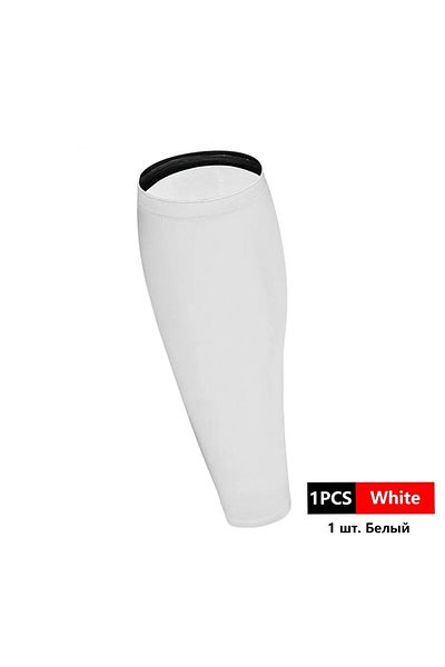 loogdeel M White 1pcs Sports Calf Guard Non-slip Wicking Moisture Sweat Breathable Pressure Socks Fo