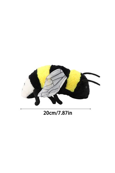 Choice 20cm 2 Sizes Lifelike Bee Plush Toy Soft Stuffed Cute Toy Insect Bee Plush Honeybee For Children Ins