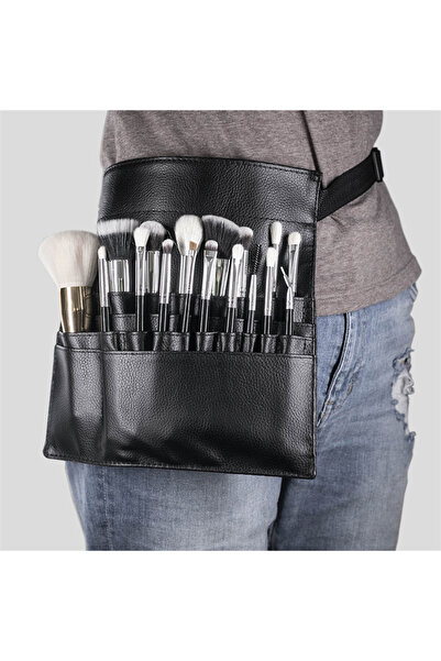 Choice حقيبة مستحضرات تجميل سوداء متعددة الوظائف من جلد البولي يوريثان حقيبة ...