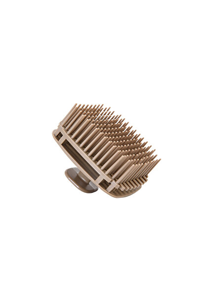 Choice3 Deep coffee 1pcs Silicone Shampoo Brush Head Scalp Massage Comb Hair ...