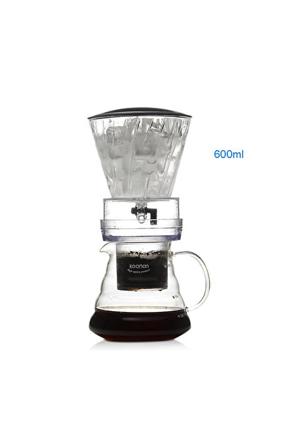 Choice ماكينة تحضير القهوة بالتنقيط من YRP سعة 600 مل، أدوات فلتر جديدة قابلة لإعادة الاستخدام، وعاء قهوة إسبريسو زجاجي، ثلج