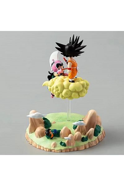 BANDAI with box 9cm goku Anime Dragon Ball Figures Goku Figurine Chichi Action Figure Dbz Pvc Statue Cute D
