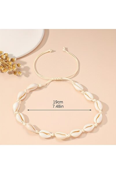 Choice White 1pc Minimalist Elegant Seashell Lady Necklace, Personality Vinta...