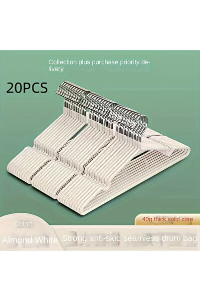 Choice 20 قطعة من شماعات الملابس ذات التصميم غير القابل للانزلاق، رفوف ملابس بدون أثر، متينة وثقيلة