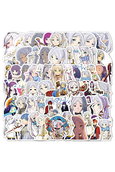 Choice1 60PCS 10/30/60pcs Cute Girls Fern Frieren Stickers Stark Himmel Anime Sticker Laptop Luggage Noteboo