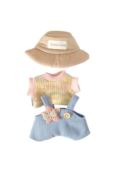 choice2 colorful sweater set Plush Doll Clothes, Cute Plush Dolll Clothes Suit for Labubu, Kawaii 6 Inches D