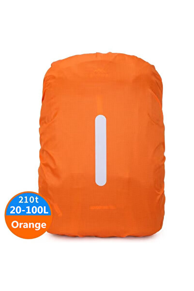 Choice حقيبة ظهر عاكسة جديدة مقاومة للماء باللون البرتقالي سعة 45 لترًا، غطاء...