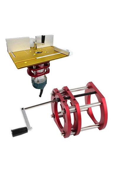 Choice Router Lift Base Aluminum Alloy Stainless Steel 4 Jaw Clamping Router Table Lifting System Base