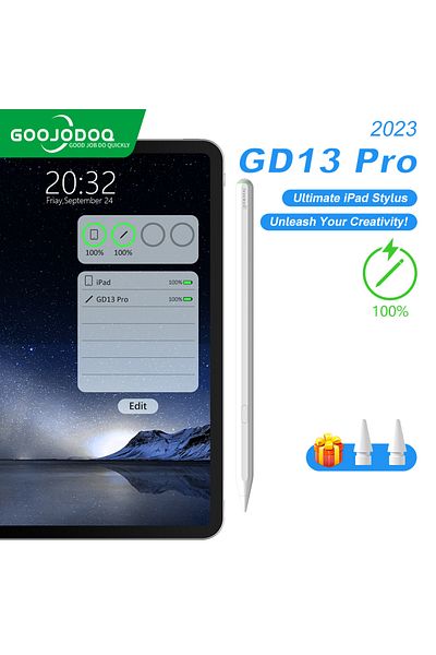 GOOJODOQ 2 nibs For Apple Pencil 2 Wireless Charging iPad Pencil with Palm Rejection for Apple iPad 10 9 8 Mi