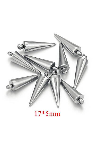 Choice JC394-S1 10 قطع من الفولاذ المقاوم للصدأ قلادات مخروطية الشكل على شكل ...