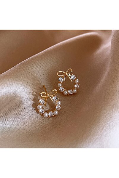 Choice أقراط دائرية عالية الجودة بتصميم بسيط ومبتكر باللون الأبيض J020060-01 ...