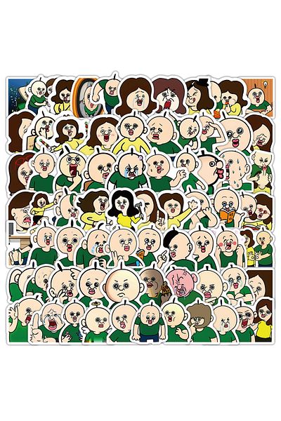 Choice 100PCS 100Pcs Cute Cartoon Bang Bang Tang Tang Stickers for Kids Funny Waterproof Decals DIY Phone L