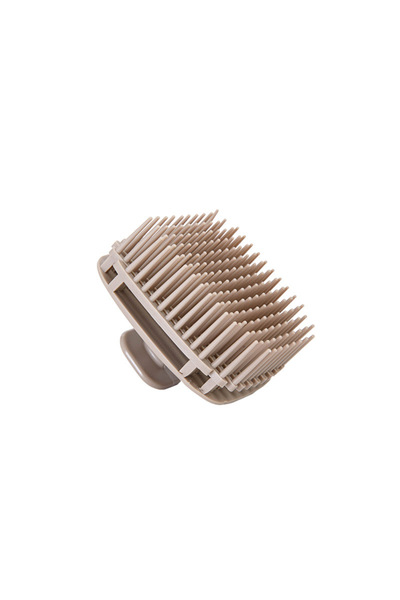 Choice فرشاة شامبو من السيليكون، قطعة واحدة، رمادي فاتح، مشط تدليك فروة الرأس...