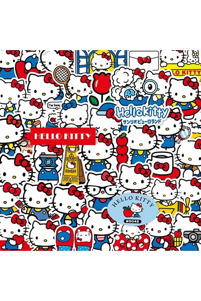 Choice 100PCS 100PCS Cute Hello Kitty Cartoon Sanrio Stickers for Scrapbook Phone Case Laptop Guitar Notebo