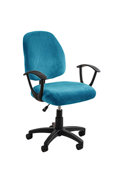 Choice غطاء مقعد كرسي الكمبيوتر العالمي القابل للتمدد والمرن من قطعتين بلون أ...