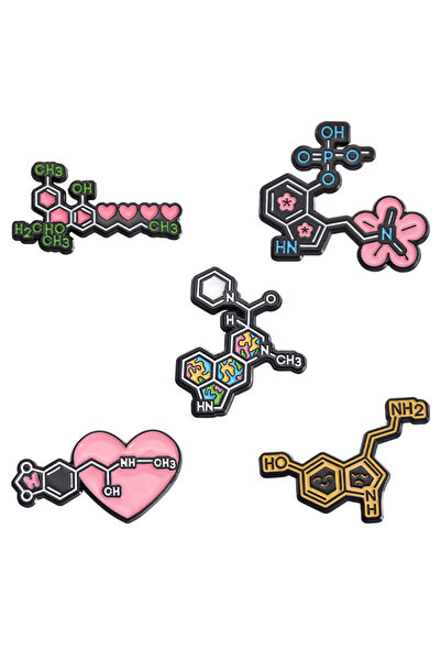 Choice مجموعة من 13 قطعة من دبابيس المينا العلمية الحقيقية، مكونة من 7 قطع، و...