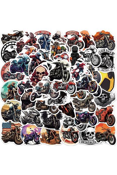 Choice 50PCS New Motorcycle Sticker Pack Cartoon Creative Animation IPad Computer Desk Chair Car Decora...