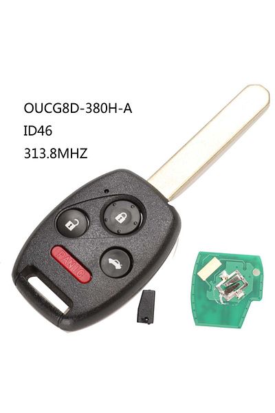 Choice complet key jingyuqin 313.8Mhz Car Remote Keyless Key For Honda Accord 2003 2004 2005 2006 2007 With