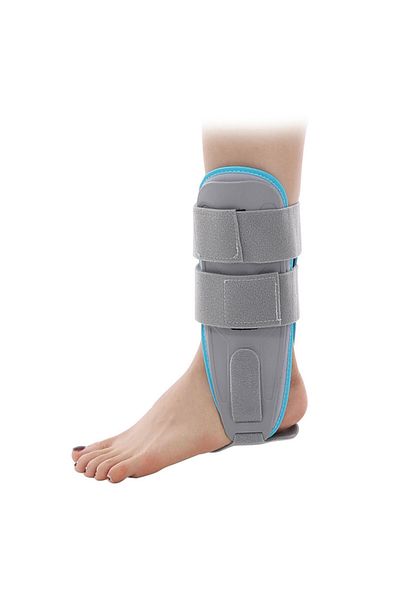 Choice GRAY Ankle Brace-Stirrup Ankle Splint- Adjustable Rigid Stabilizer for Sprains Tendonitis Post-Op Ca