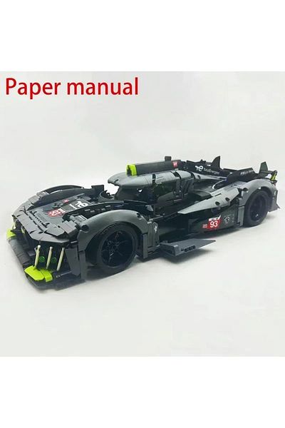 Choice Paper manual no box Blocks 1775pcs 9X8 24H Super Racing Car Building Toy Hybrid Hypercar Model Kids