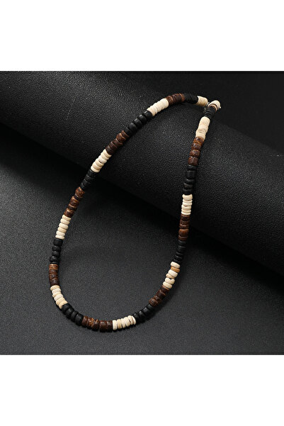 Choice قلادة رجالية جديدة عتيقة من قشرة جوز الهند الفيروزية، قلادة منتجع ركوب...