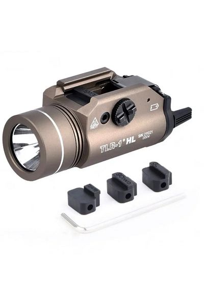 JONCELY NO Battery Desert TR-1 Tactical Flshlight HL 800 Lumen LED Electronic Weapon Light Fit 20mm Rail Air