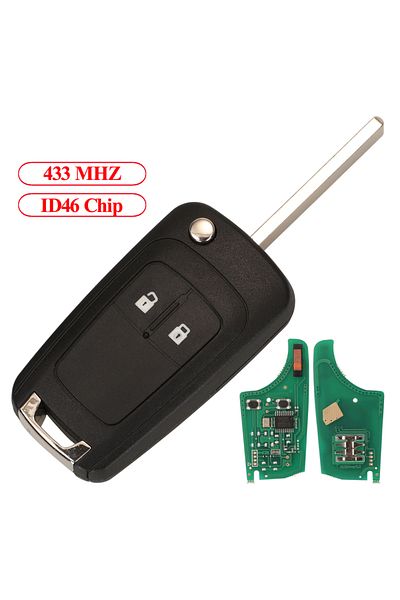 Choice complete key Jingyuqin Remote Control Car Key Fob 433MHZ ID46 PCF7941A For Opel Vauxhall Astra H Cor