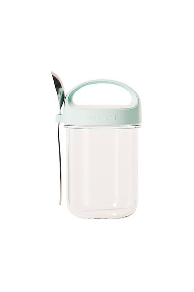 Choice 430ml Blue 430ml New Breakfast Cups Oatmeal Cereal Nut Yogurt Salad Cup Leakproof Glass Oats Contain