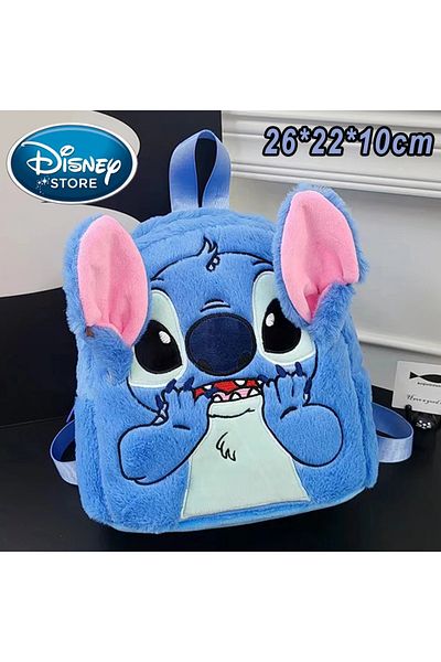 Choice Stitch bag 02 New Disney Plush Backpack Ins Japanese Blue Stitch Funny Cartoon Large-Capacity Studen