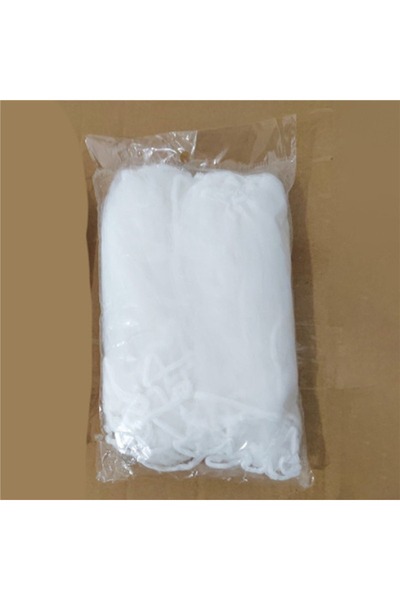 Choice شبكة إبرة White200، 50 قطعة، فلتر شبكي لحوض المطبخ للاستخدام مرة واحدة، فلتر نفايات المجاري، بقايا الطعام، براز