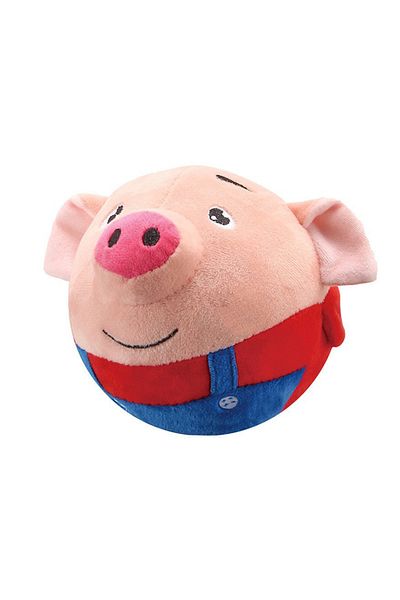 APWIKOGER Red Pig Plush Automatic Bouncing Toys Bite Resistant Funny Interactive Squeaky Toys Talking Self-Mov