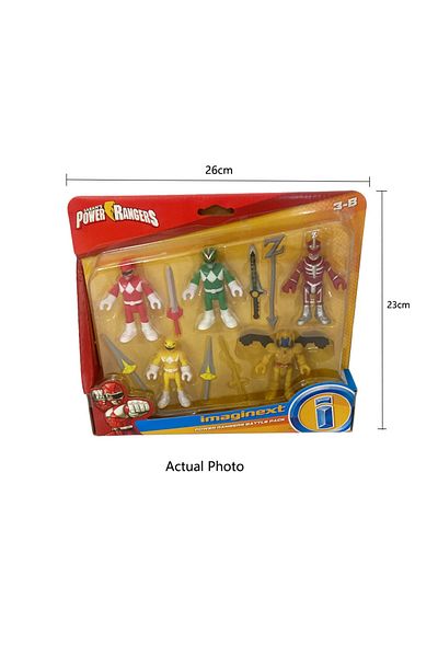 Choice PR Imaginext Green Yellow Red Ranger Goldar Lord Zedd Heroes Villains Action Figures w/ Weapons Mode