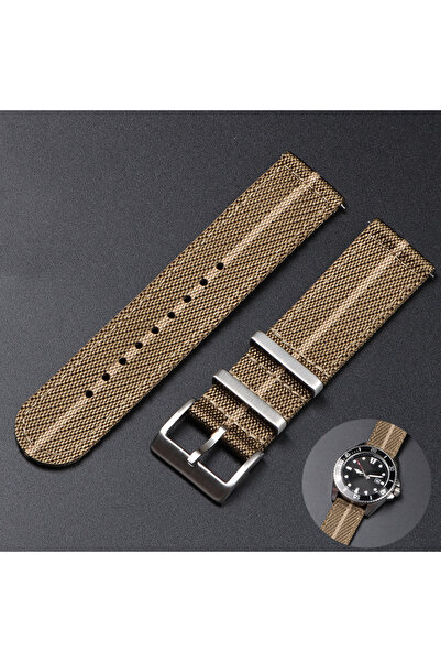 Choice12 20mm B-Green Beige 20 22mm Nylon Strap for Tudor for Watch Band Wove...