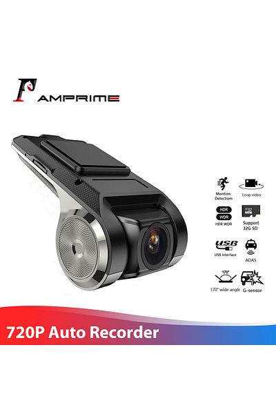 AMPrime Dash Cam ADAS Car DVR ADAS Dashcam DVRs Video Night Vision Auto Recorder for Android Mult...