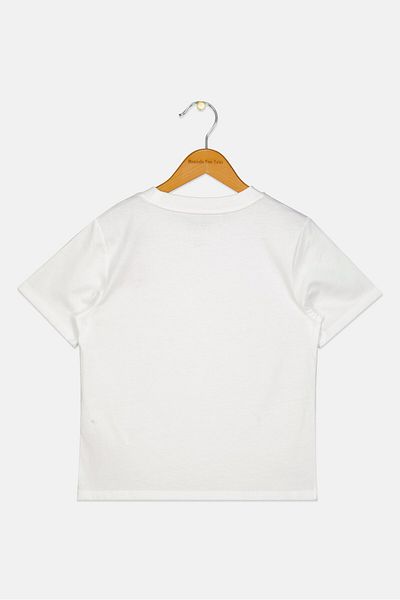 Esprit Kids Boy Brand Logo Short Sleeves T-shirt, White