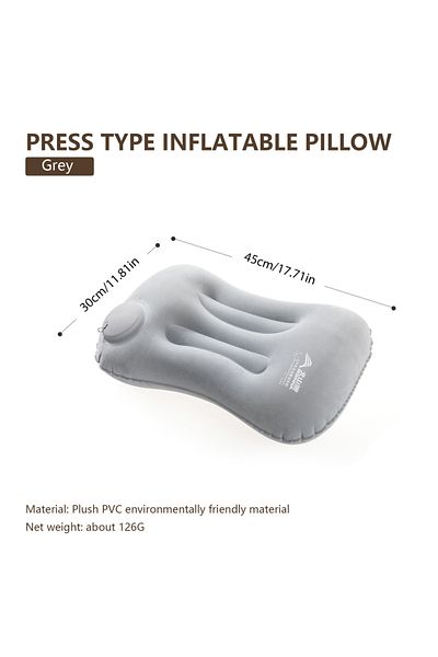 Choice Grey BISINNA Camping Inflatable Pillow Portable Ultralight Travel Hiking Air Sleeping Pillow for Nec