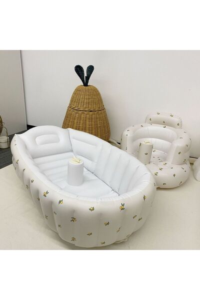 Choice حوض استحمام للأطفال على شكل حيوان أوليفز، حوض استحمام محمول قابل للنفخ...