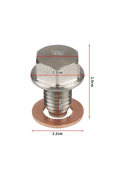 Choice سدادة تصريف الزيت المغناطيسية المصنوعة من الفولاذ المقاوم للصدأ M12x1.25 M12x1.25 M12x1.5 M12x1.75 M14x1.5 M16x1.5 M18x1.5 O