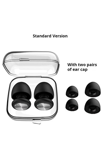 Choice سدادات أذن سوداء من نوع الرصاصة، عازلة للصوت، رياضية محمولة، عازلة للض...