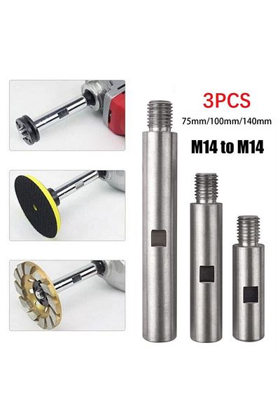 Choice Flexible Lengths For Precision And Efficient Grinding 3pcs M14 Angle Grinder Extension Connecting...