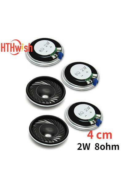 Choice 5PCS 2W 8 Ohm Diameter 40MM Speakers For Arduino 4CM Mini Ultra-thin Horn Speaker Electronic Acce...