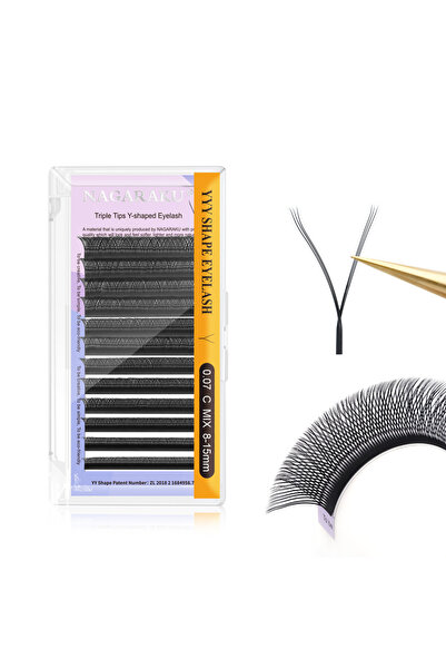 Choice1 MIX8-15mm 0.07mm D أسود ثلاثي الأطراف YY NAGARAKU YY شكل أطراف مزدوج ...