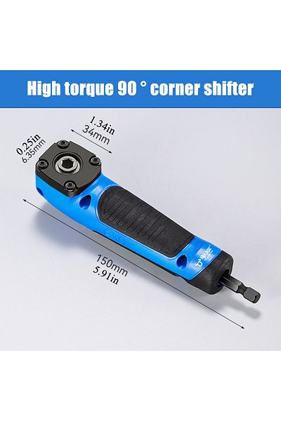 NIUXIANG 1PC New 1PC Multifunctional Electric Corner Screwdriver,High Torque 90 Right Angle Screwdriver,Man